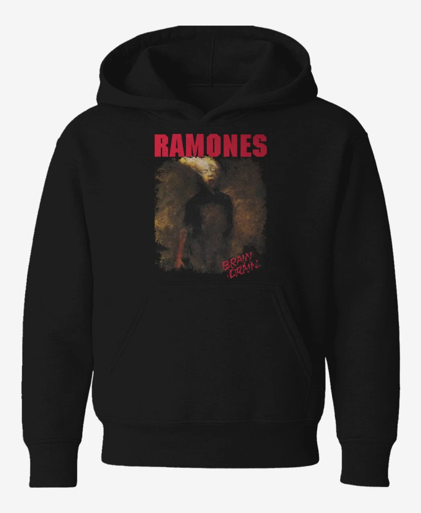 Poleron de niño Negro de Ramones Brain Drain