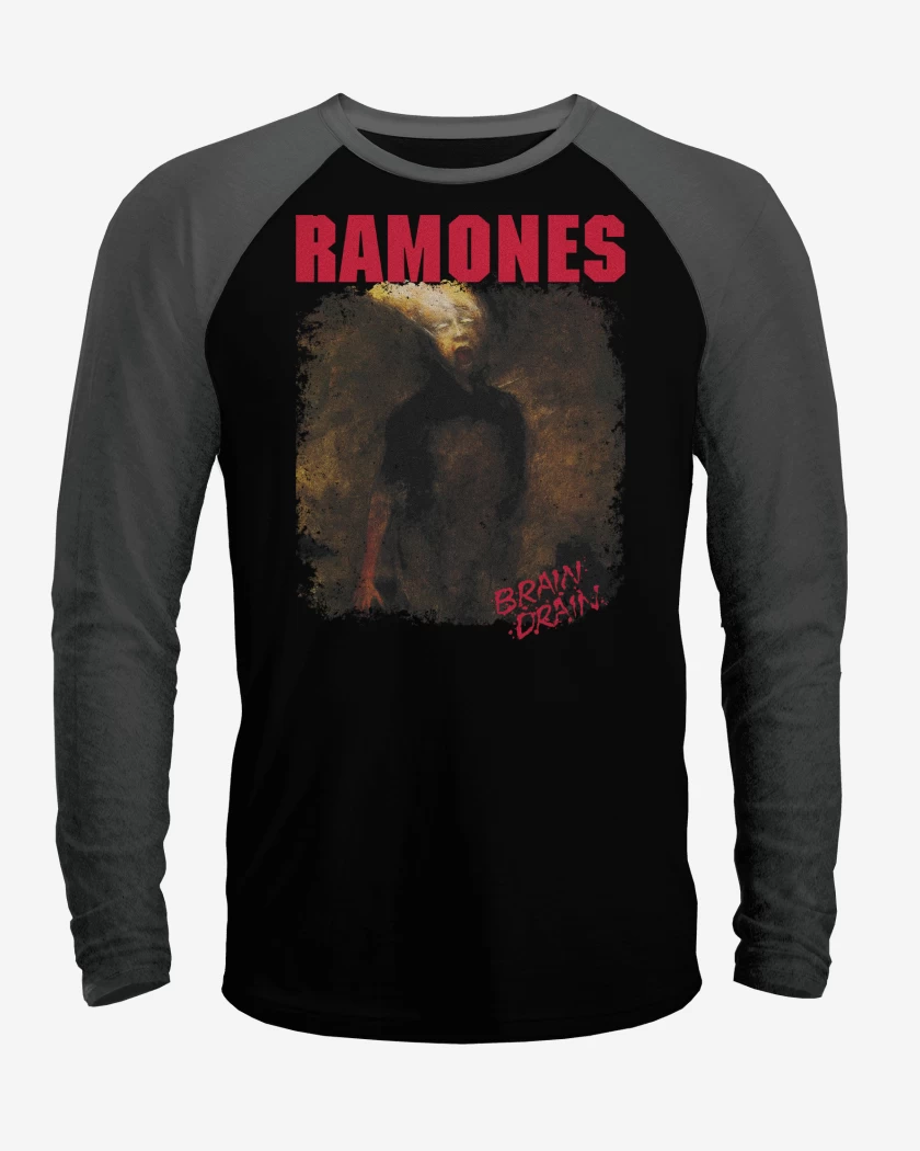 Polera Raglan Ramones Brain Drain