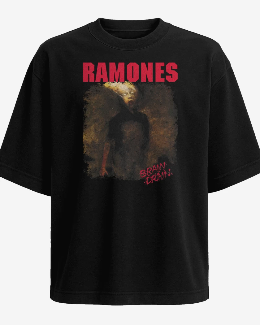 Polera Oversize Ramones Brain Drain