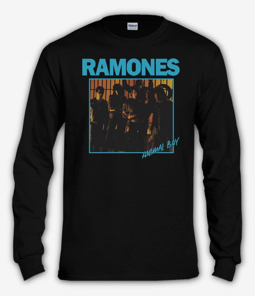 Polera manga larga Negro de Ramones Animal Boy