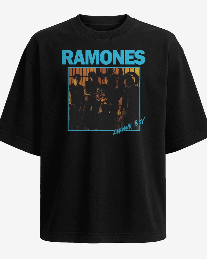 Polera Oversize Ramones Animal Boy