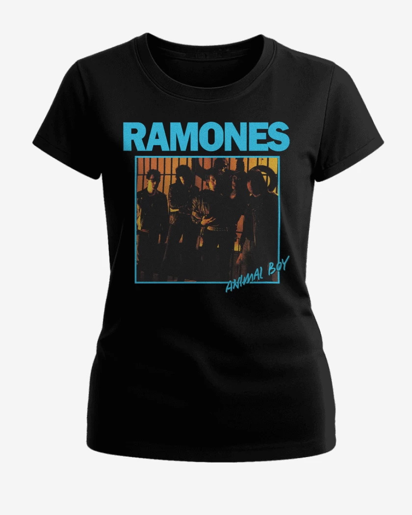 Polera de Mujer Ramones Animal Boy
