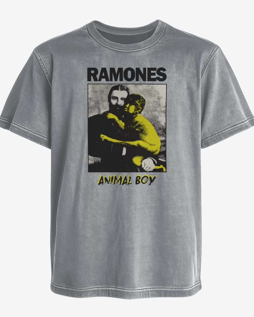 Polera desgastada Ramones Animal Boy v2