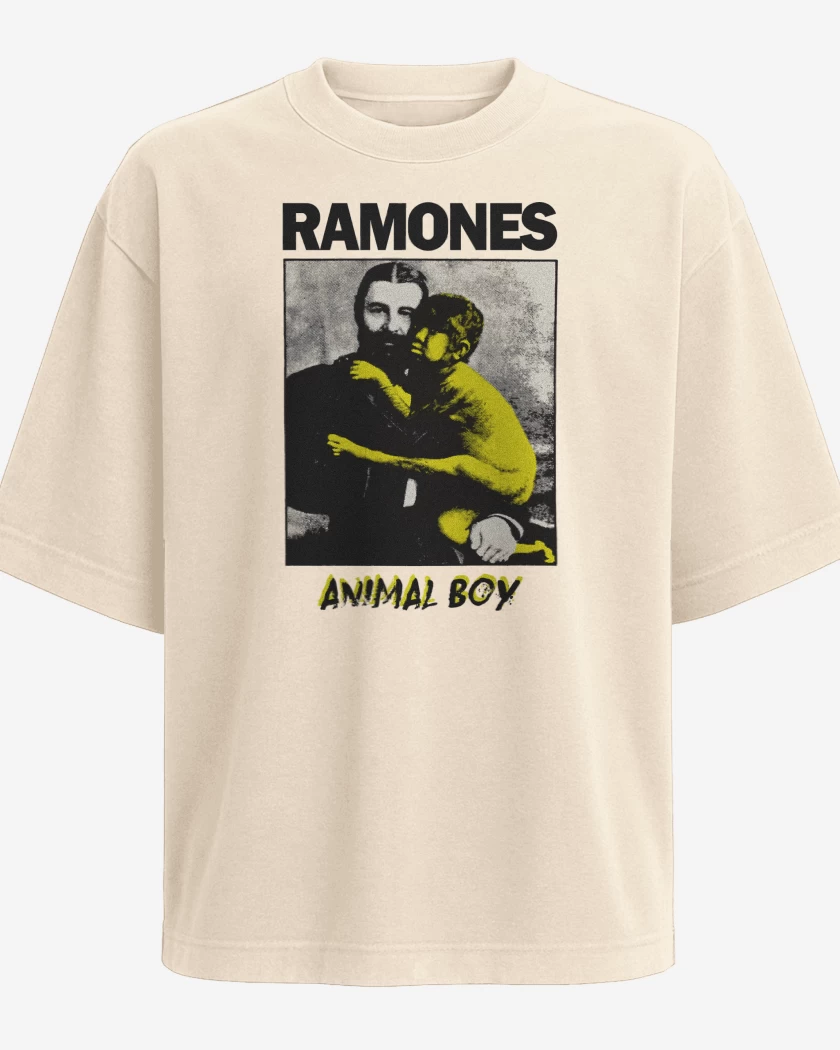 Polera Oversize Ramones Animal Boy v2