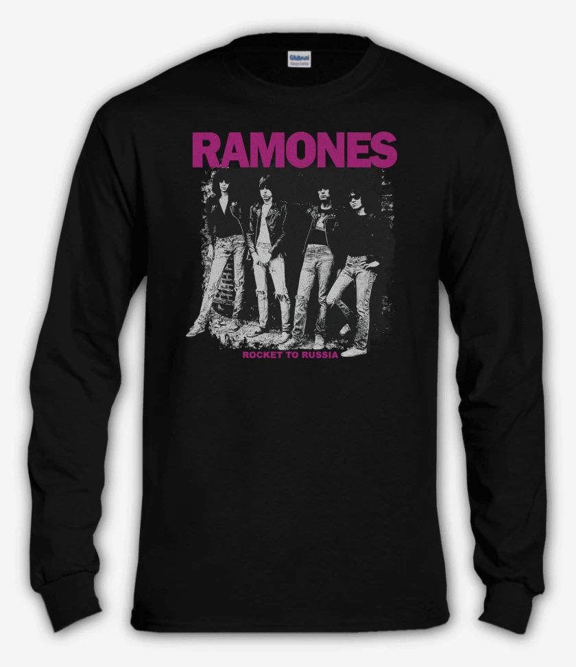 Polera manga larga Ramones Rocket to Russia 