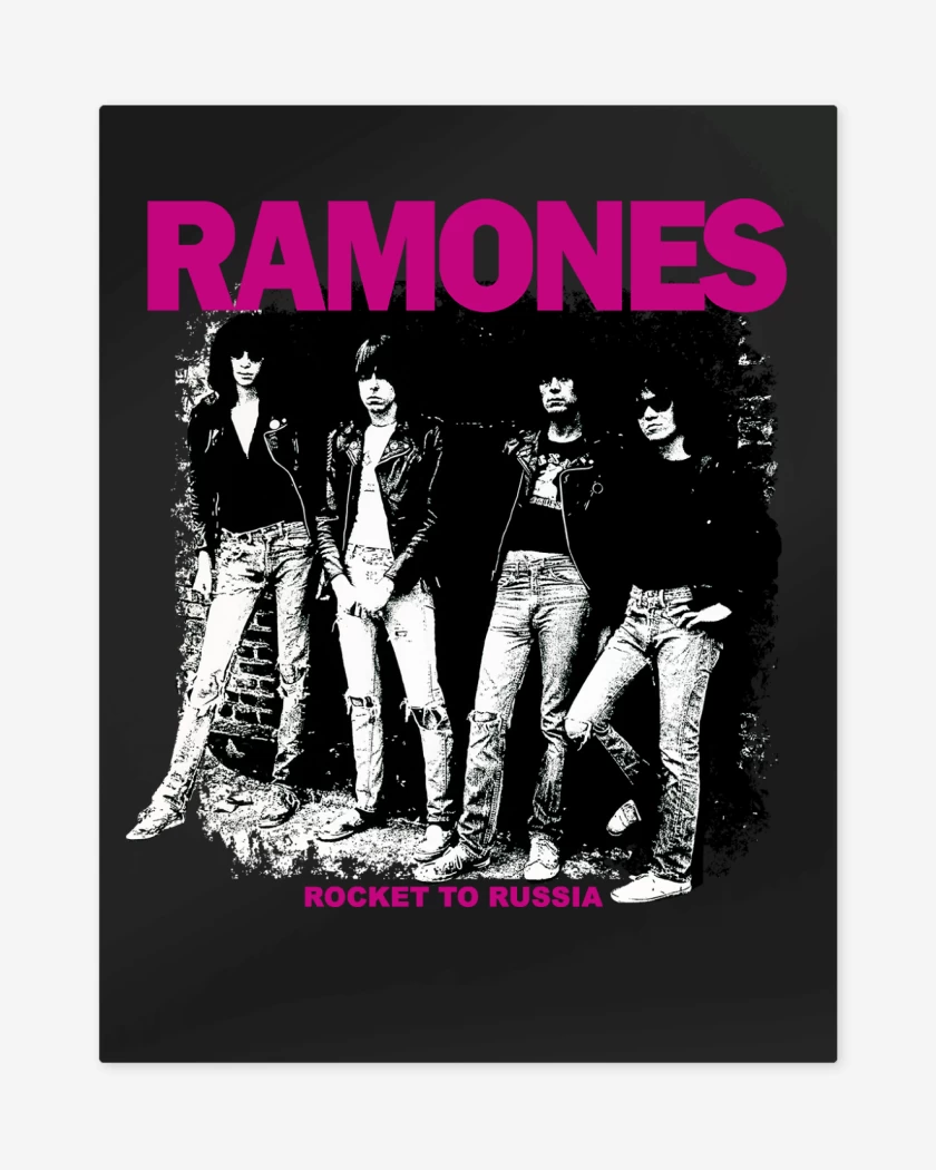 Print metalico Ramones Rocket to Russia 
