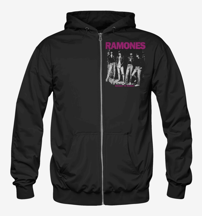 Poleron Canguro con cierre Ramones Rocket to Russia 