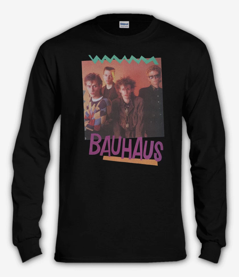 Polera manga larga Negro de Bauhaus Band