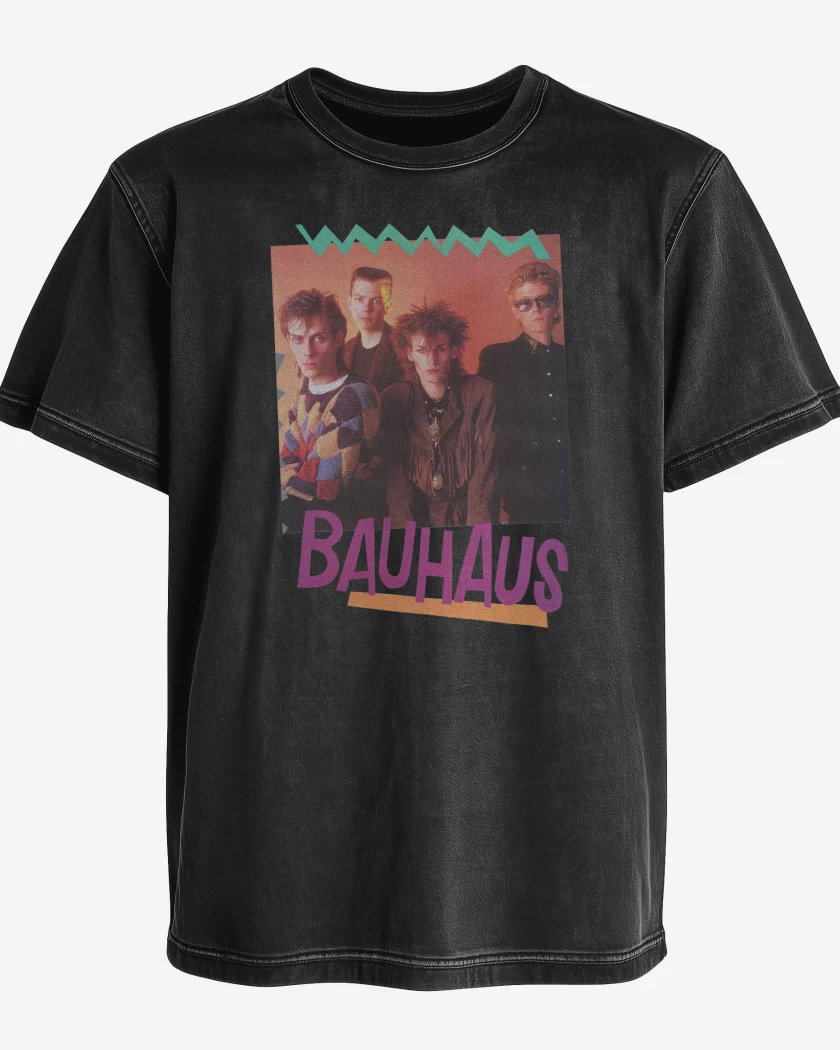 Polera desgastada Bauhaus Band
