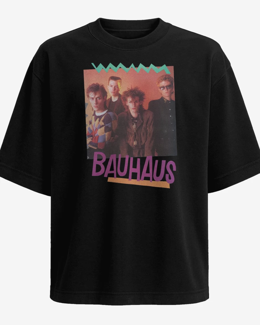 Polera Oversize Negro de Bauhaus Band