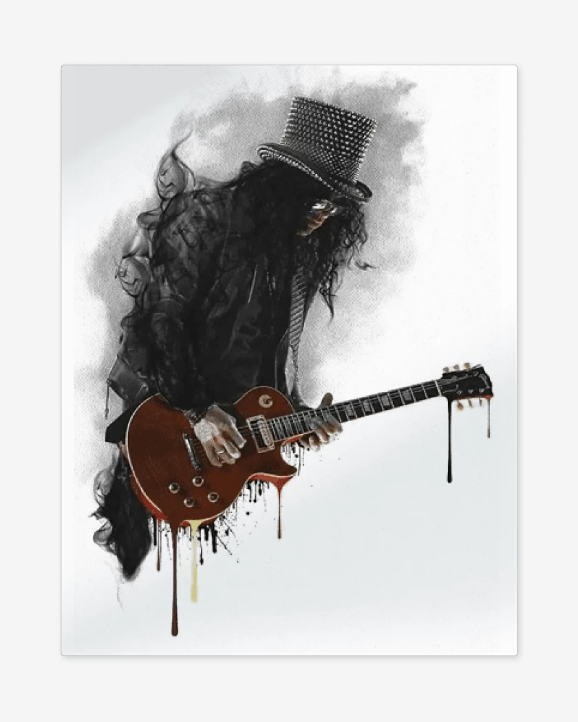 Print metalico Blanco de Slash