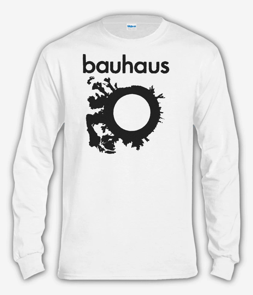 Polera manga larga Blanco de Bauhaus Logo