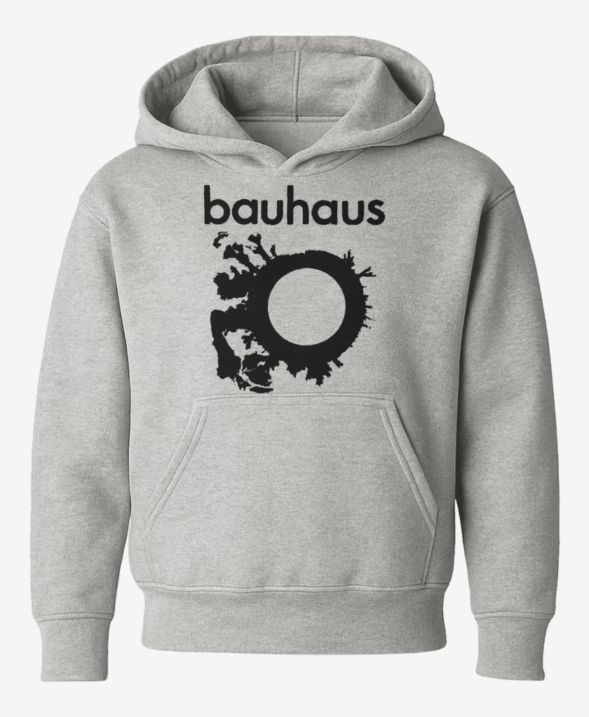 Poleron de niño Gris Melange de Bauhaus Logo