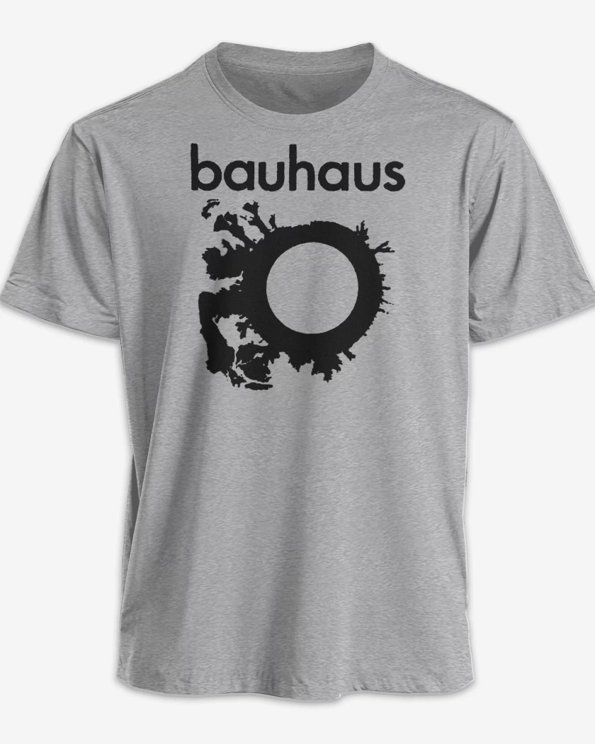 Polera premium Gris Melange de Bauhaus Logo