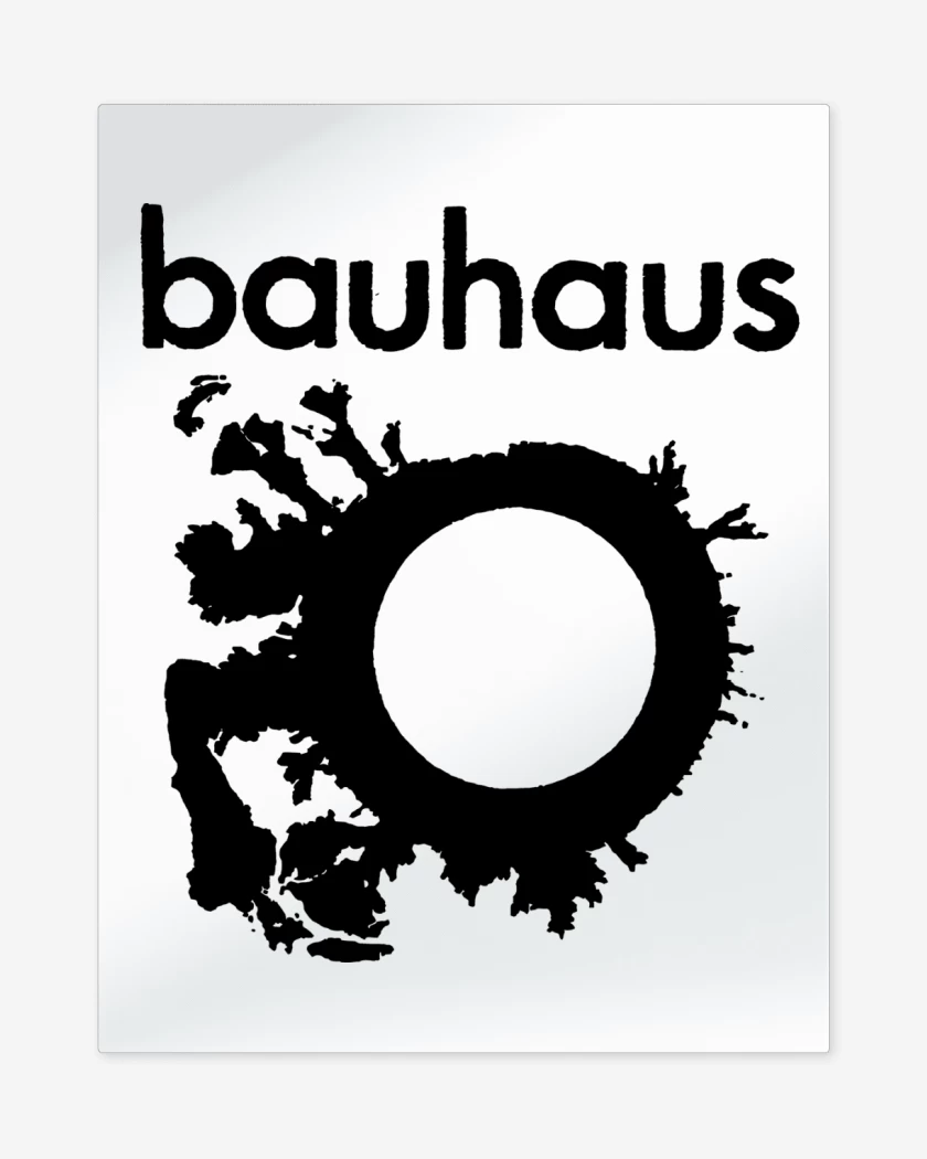Print metalico Bauhaus Logo