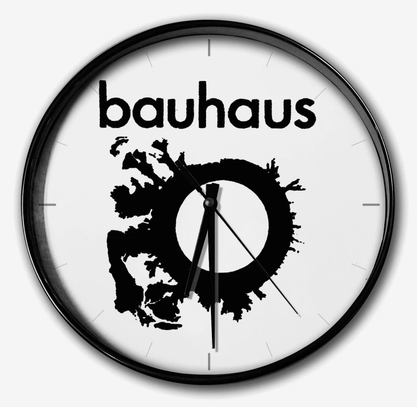 Reloj Blanco de Bauhaus Logo