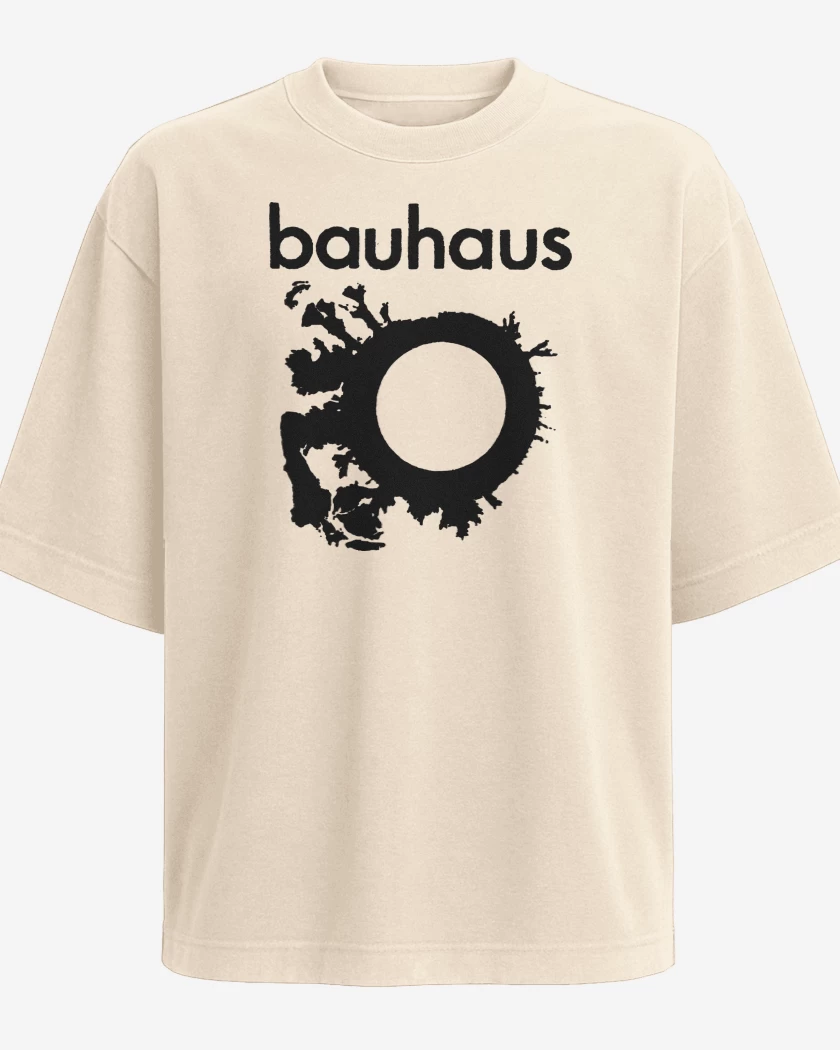 Polera Oversize Beige de Bauhaus Logo