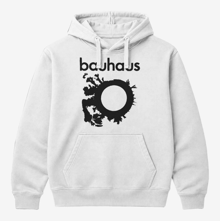Polerón Canguro Blanco de Bauhaus Logo