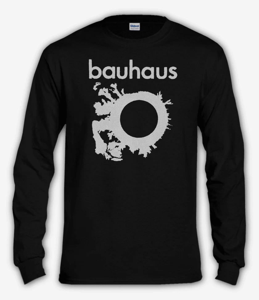 Polera manga larga Negro de Bauhaus Logo B