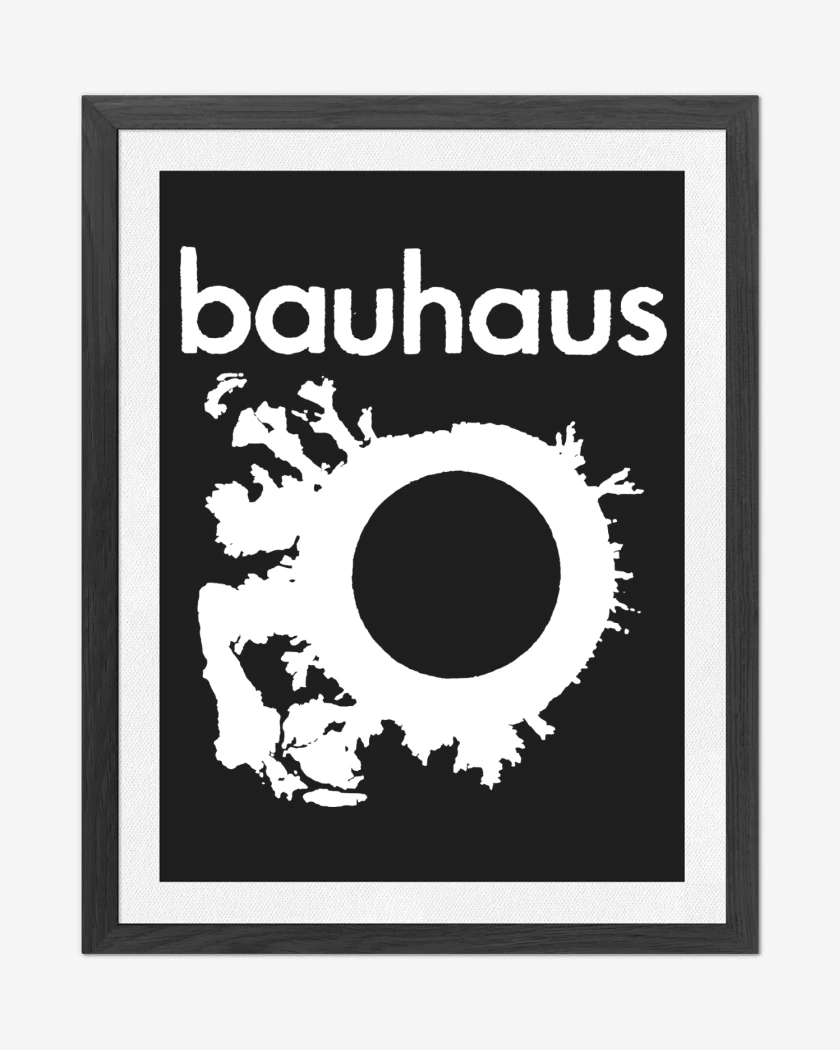 Cuadro decorativo Negro de Bauhaus Logo B