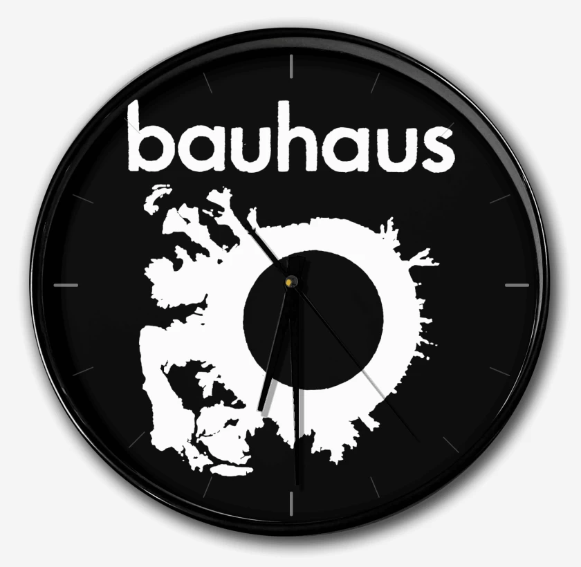 Reloj Negro de Bauhaus Logo B