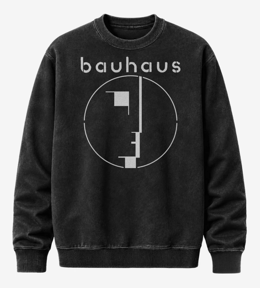 Poleron Polo Acid Wash Negro de Bauhaus B
