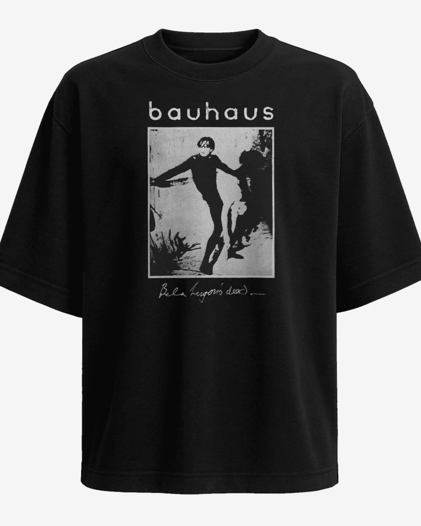 Polera Oversize Negro de Bauhaus Bela Lugosi