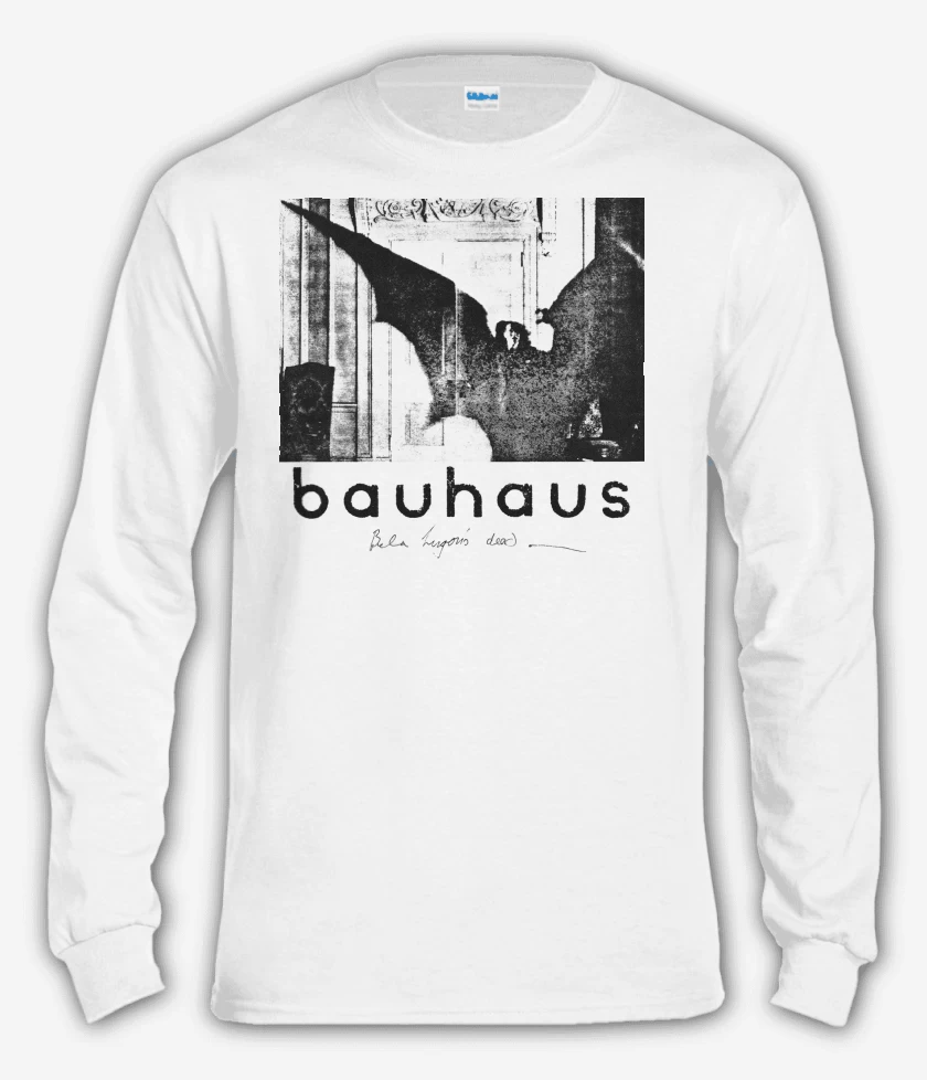 Polera manga larga Blanco de Bauhaus Bela Lugosis Dead