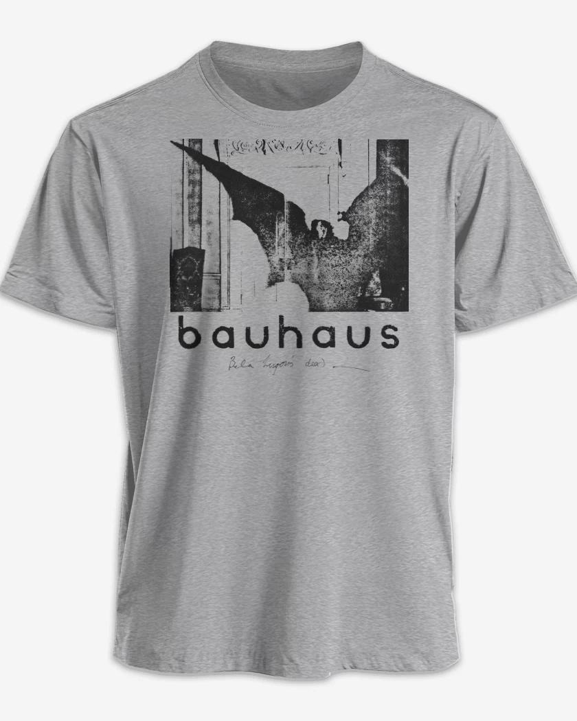 Polera premium Gris Melange de Bauhaus Bela Lugosis Dead