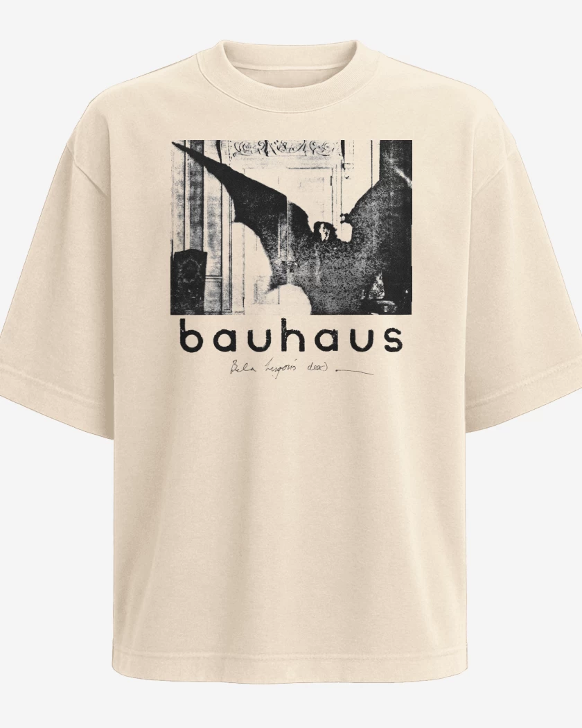Polera Oversize Beige de Bauhaus Bela Lugosis Dead