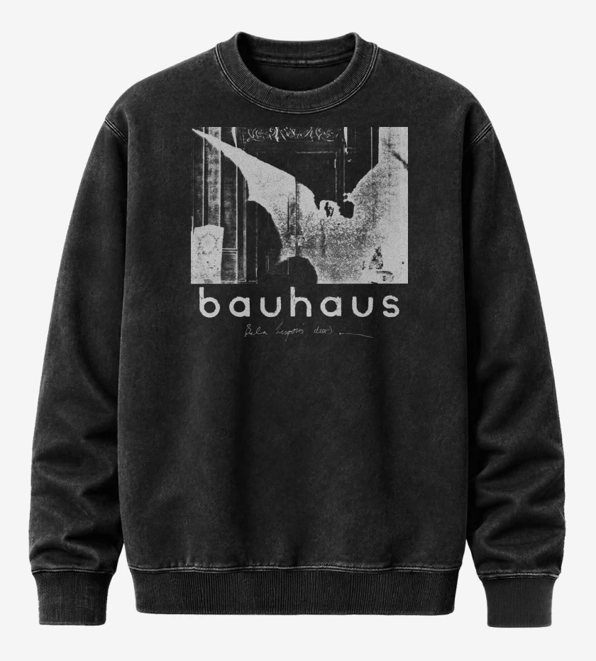 Poleron Polo Acid Wash Negro de Bauhaus Bela Lugosis Dead B