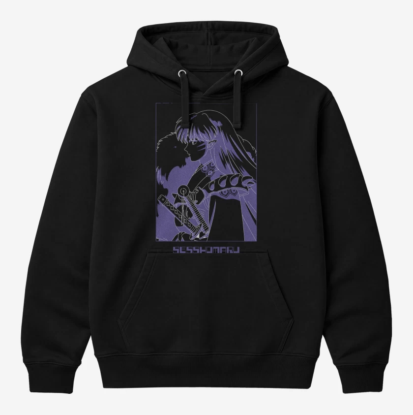 Polerón Canguro Negro de Inuyasha Sesshomaru 