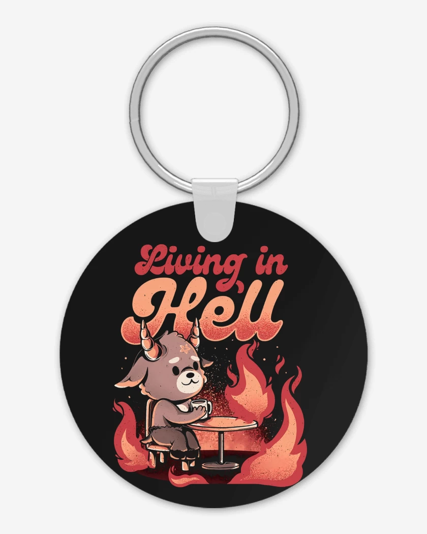 Llavero Living in Hell