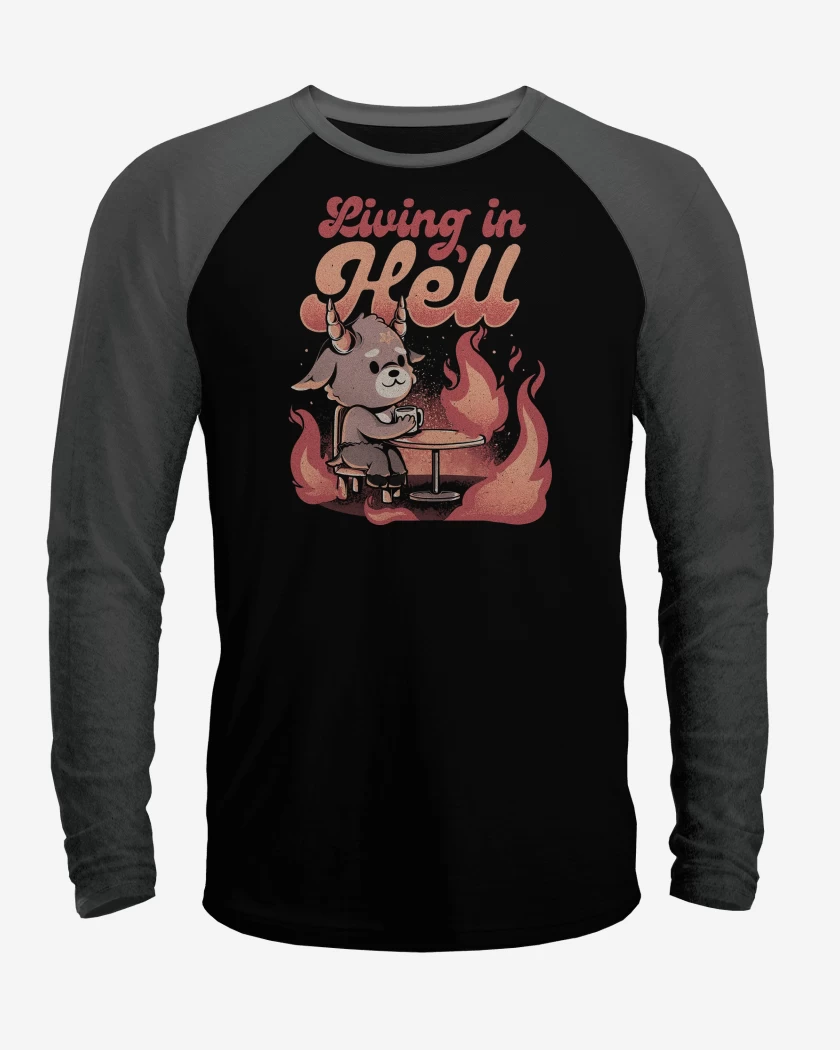 Polera Raglan Living in Hell