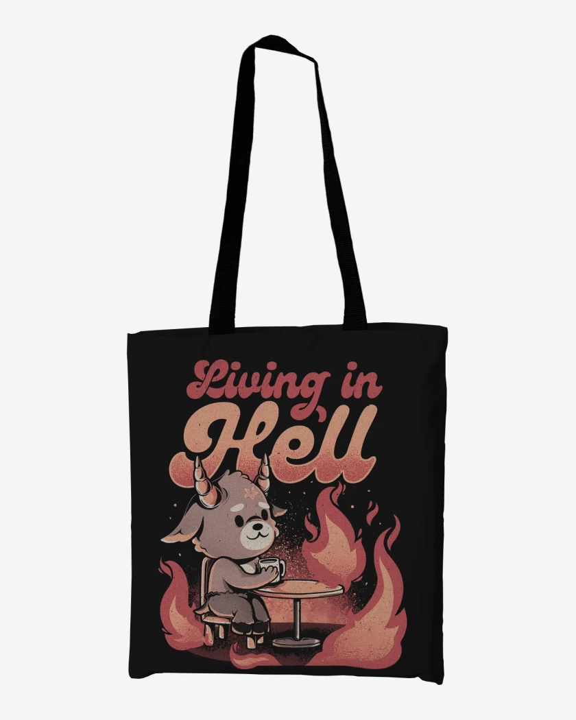 Totebag Living in Hell
