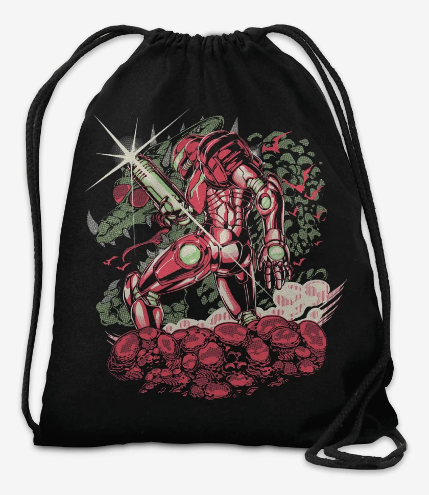 Mochila Negro de Samus Retro SNES