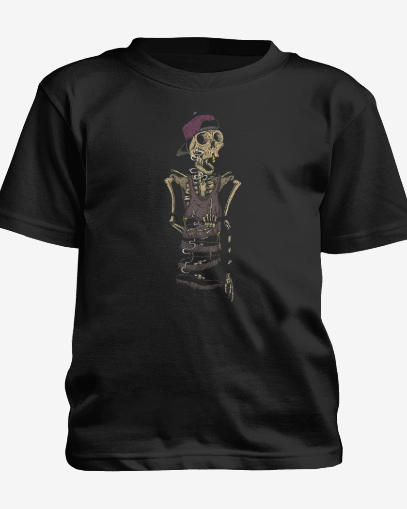 Polera de niño Negro de Skeleton style