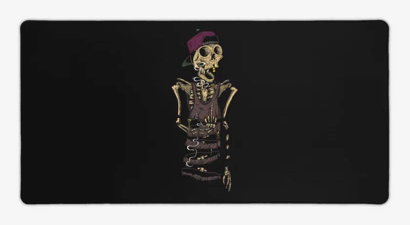 Mouse pad Gamer Negro de Skeleton style