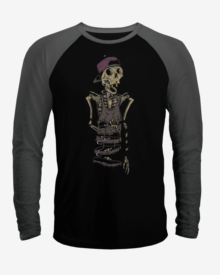 Polera Raglan Skeleton style
