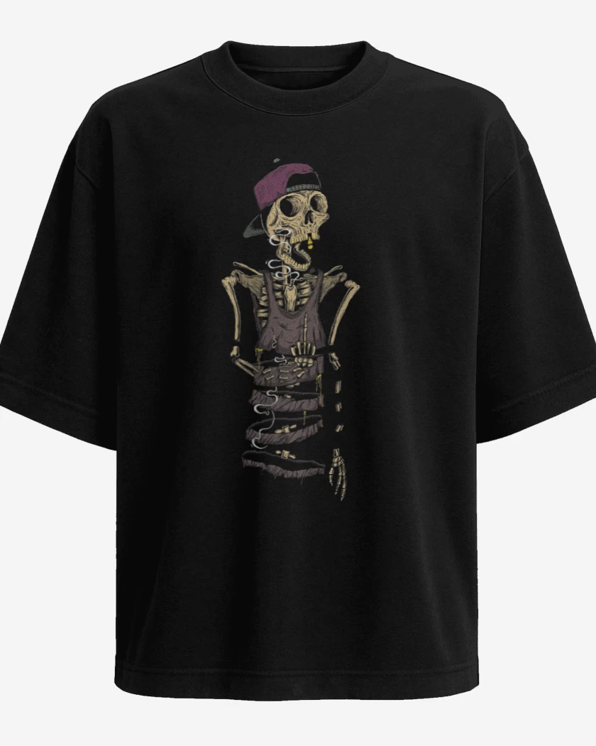 Polera Oversize Skeleton style