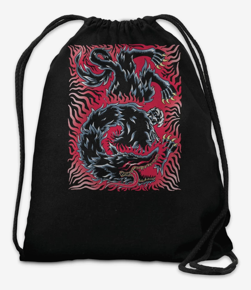 Mochila Negro de Berserk Bestia de la Oscuridad 