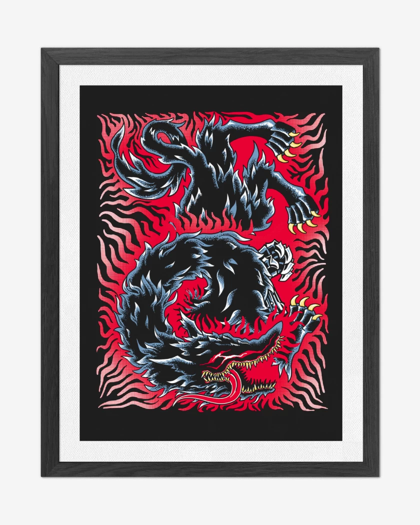 Cuadro decorativo Negro de Berserk Bestia de la Oscuridad 