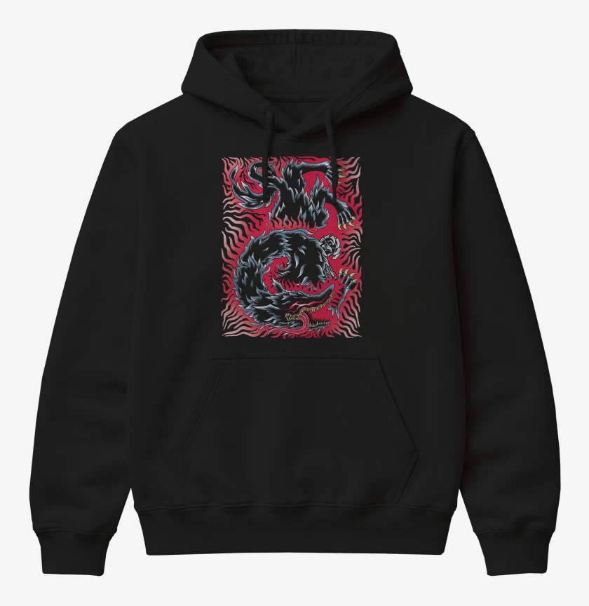 Poleron Canguro básico Berserk Bestia de la Oscuridad 