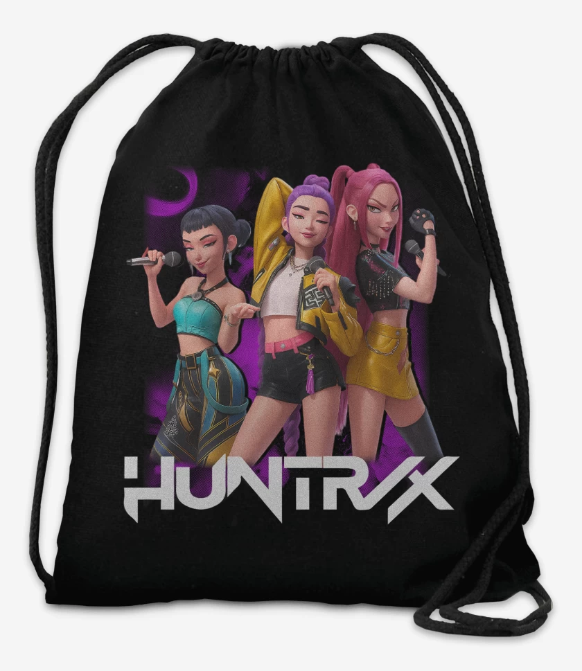 Mochila Negro de Kpop Demon Hunters