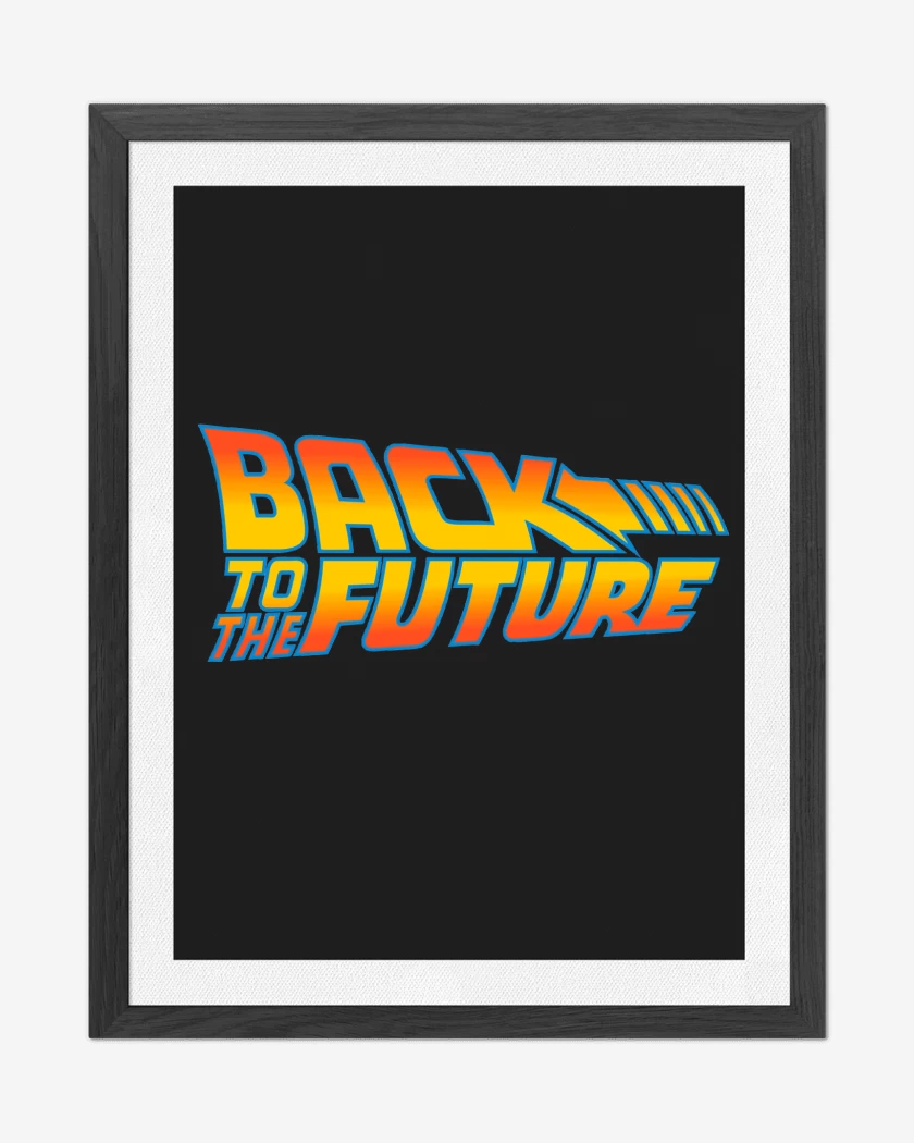 Cuadro decorativo Volver al Futuro Logo