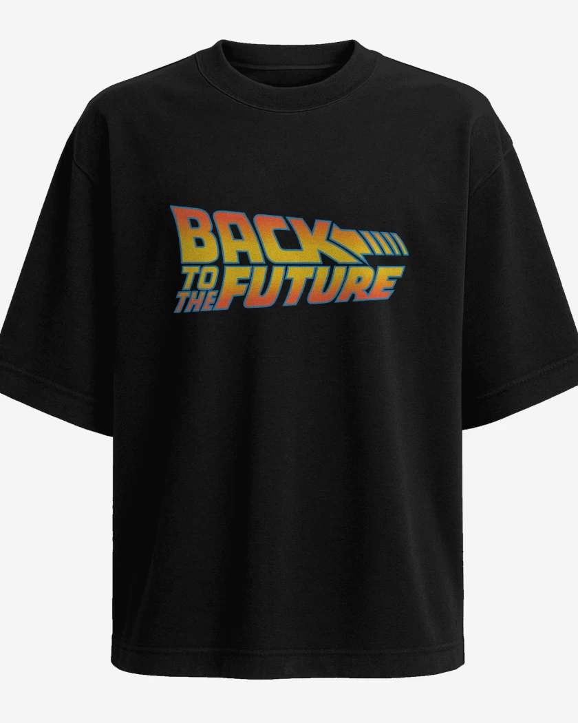 Polera Oversize Volver al Futuro Logo