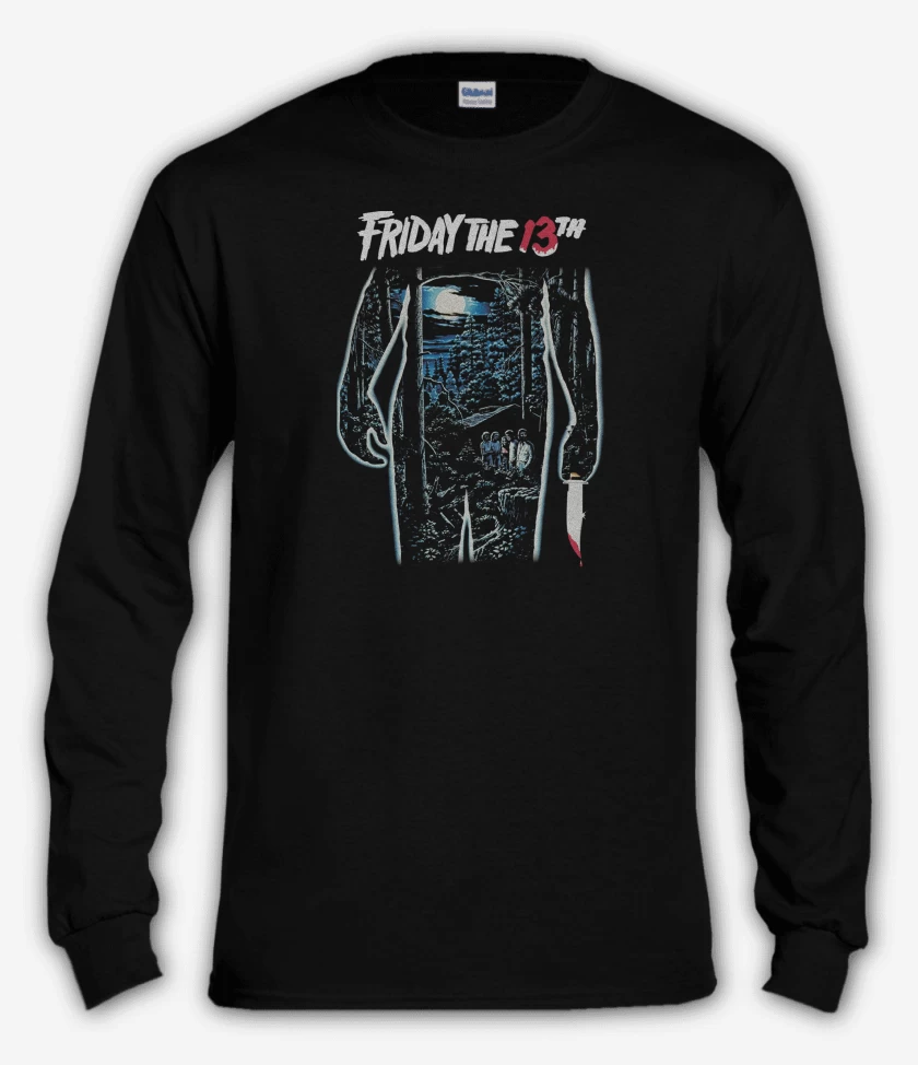 Polera manga larga Negro de Friday The 13th 