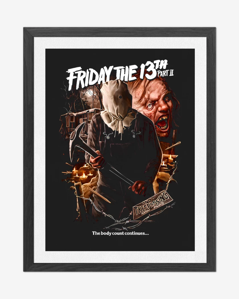Cuadro decorativo Negro de Friday The 13th Part II