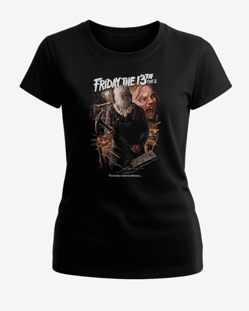 Polera de Mujer Negro de Friday The 13th Part II