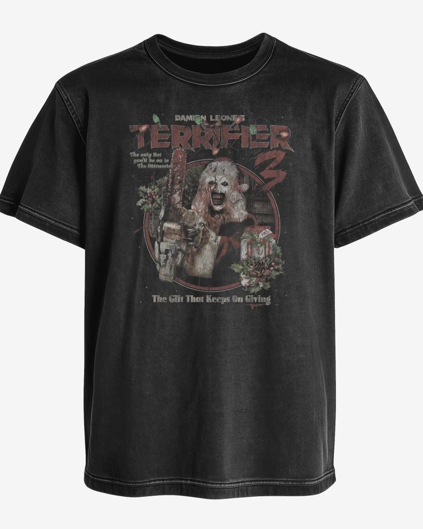 Polera desgastada Terrifier 3 